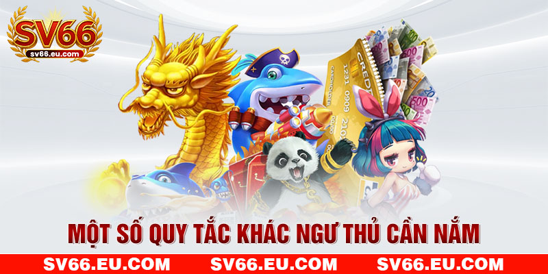 Một số quy tắc khác ngư thủ cần nắm